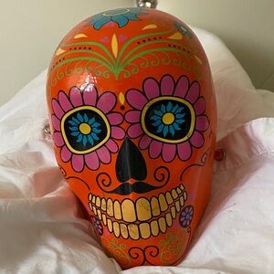 Colorful Day of the Dead Skull Decor